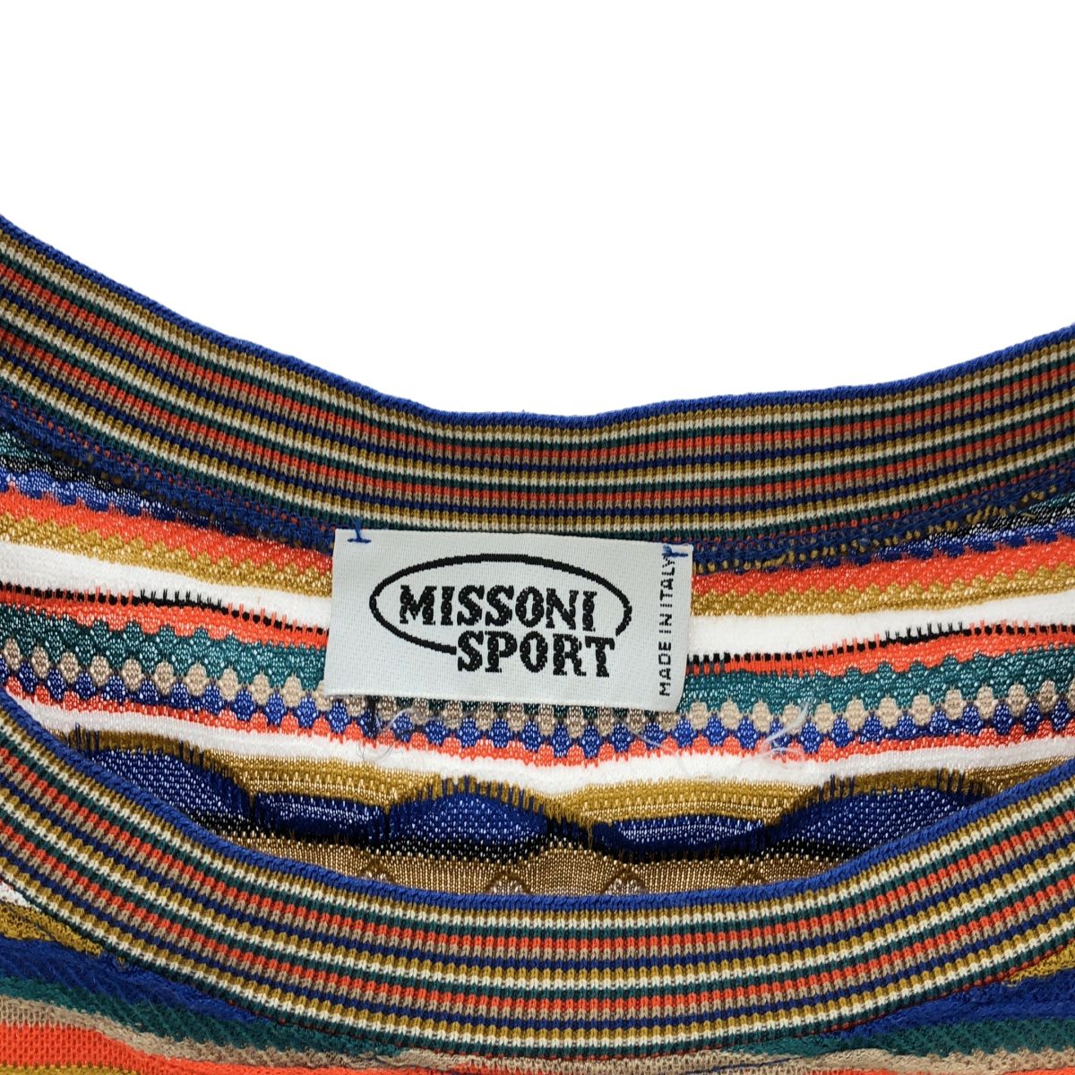 MISSONI / ミッソーニ | コットン マルチボーダー ノースリーブ