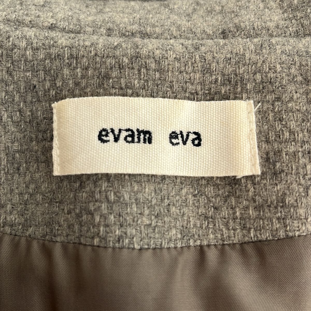 evam eva / エヴァムエヴァ | ラムウール ローブコート E183T156 | 2