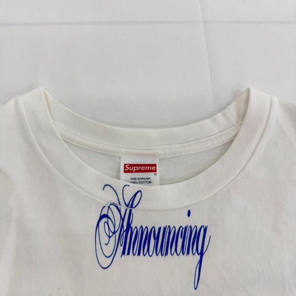 Supreme/シュプリーム【25SS】Announcing Tee/アナウンシング 半袖T