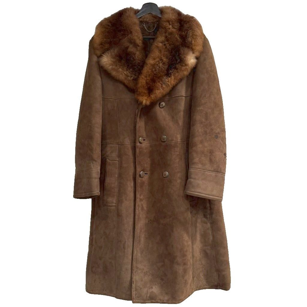 ダンヒル dunhill ムートン コート 毛皮 ファー イギリス製 40 茶 ブラウン ■BM 59,460円