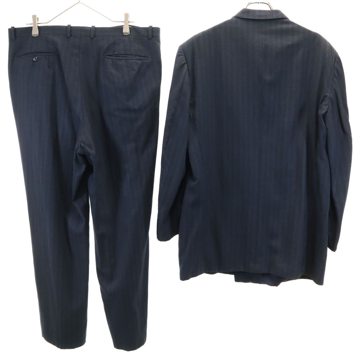 GIVENCHY ジバンシィ 90s オールド ストライプ柄 ダブル スーツ 上下