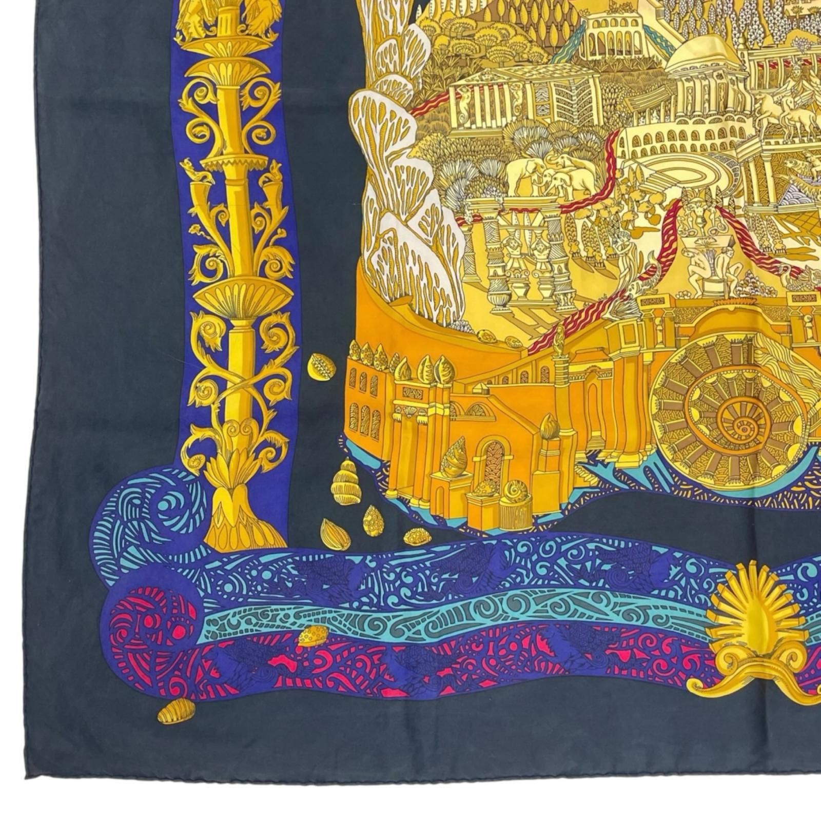 HERMES エルメス アトランティス大陸（L'ATLANTIDE） スカーフ シルク