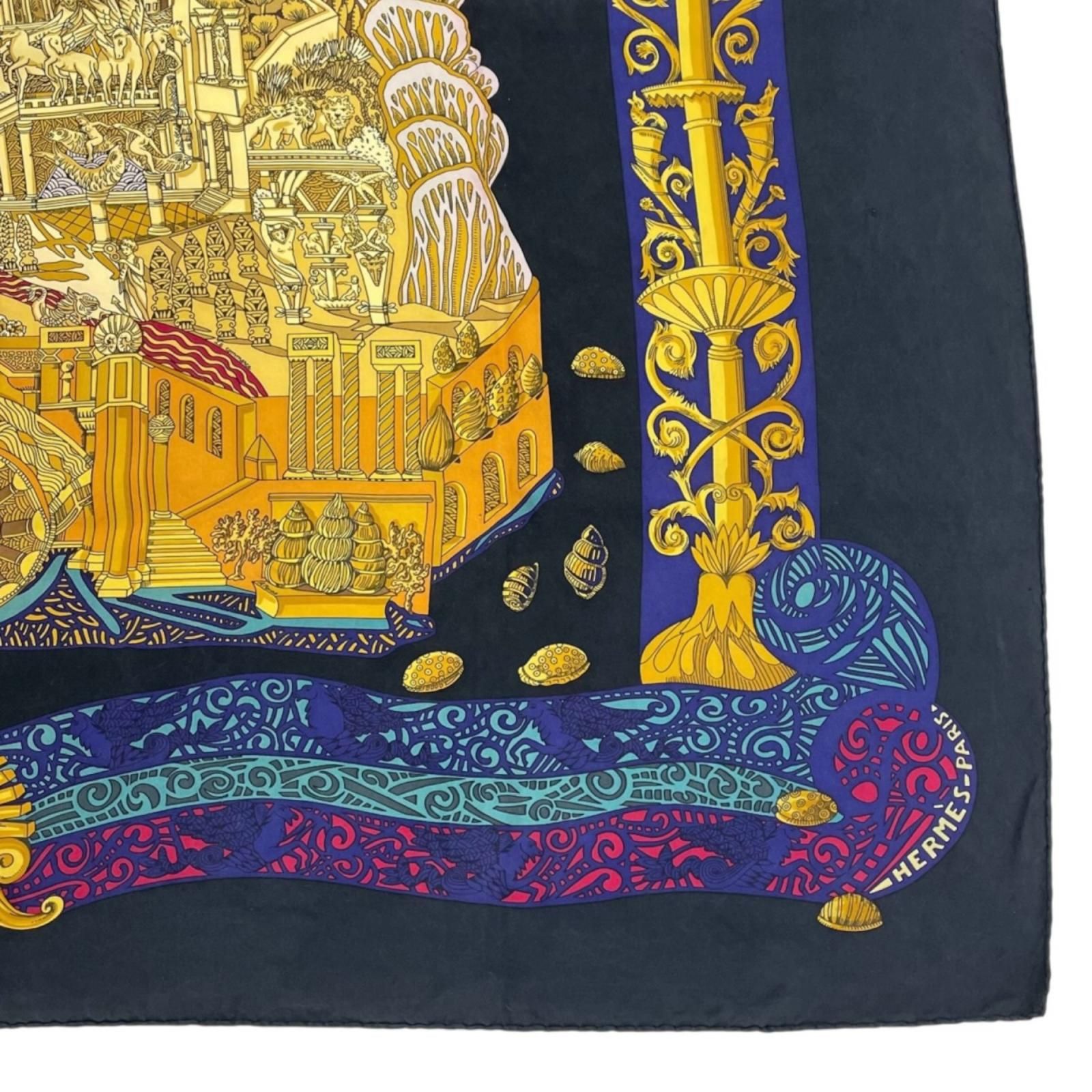 HERMES エルメス アトランティス大陸（L'ATLANTIDE） スカーフ シルク