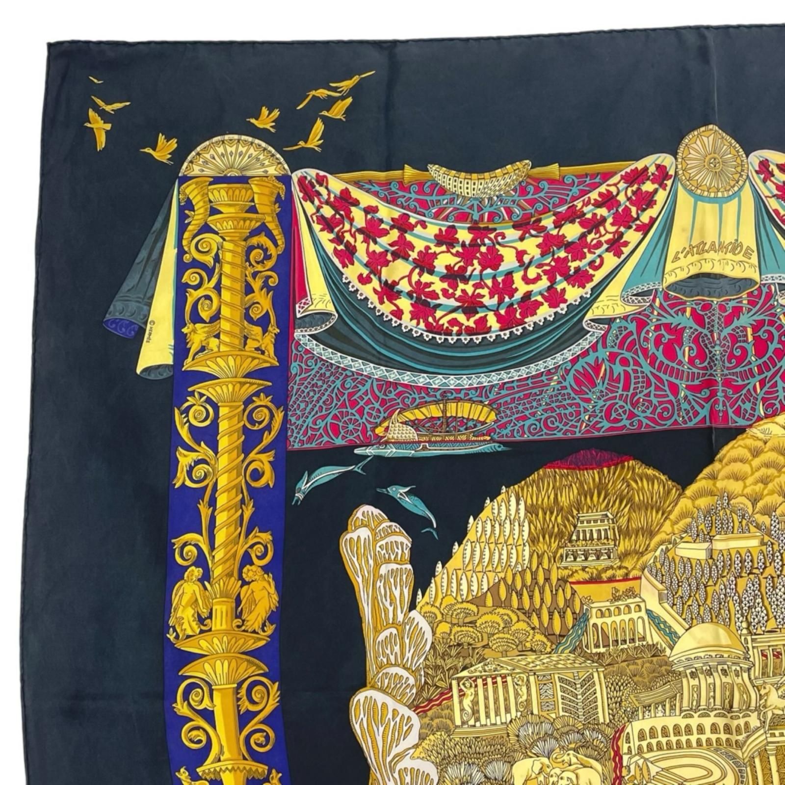 HERMES エルメス アトランティス大陸（L'ATLANTIDE） スカーフ シルク