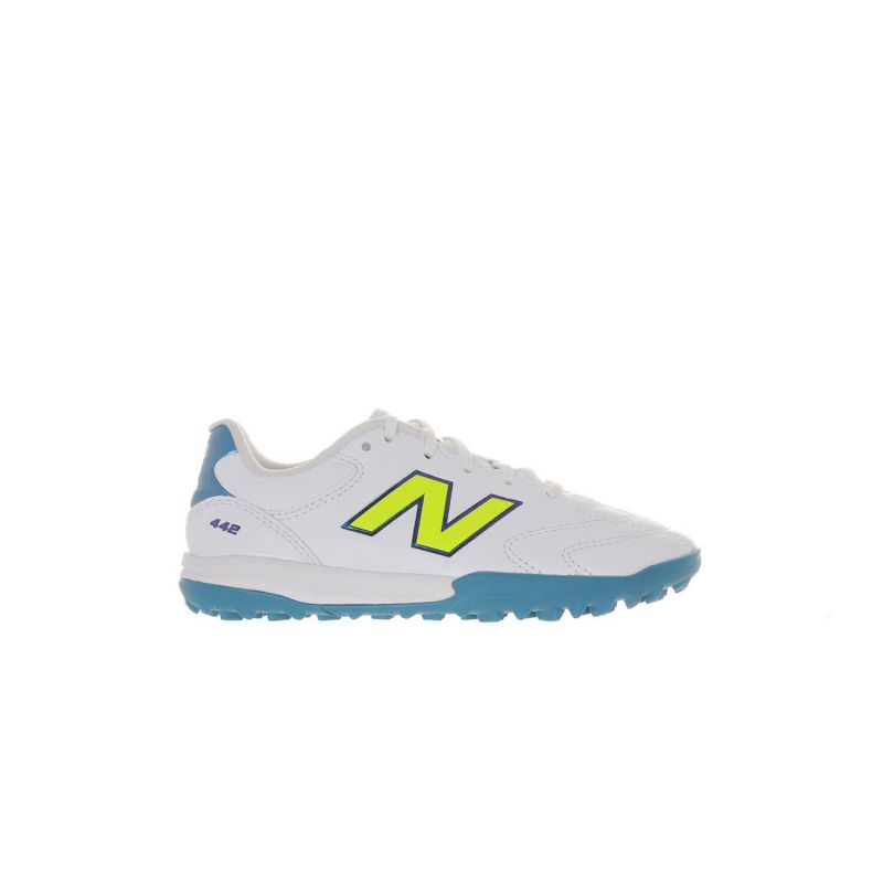 ニューバランス(New Balance) ジュニア サッカートレーニングシューズ 442 Team TF JNR V3 ホワイト/ブルー Y43T51LW