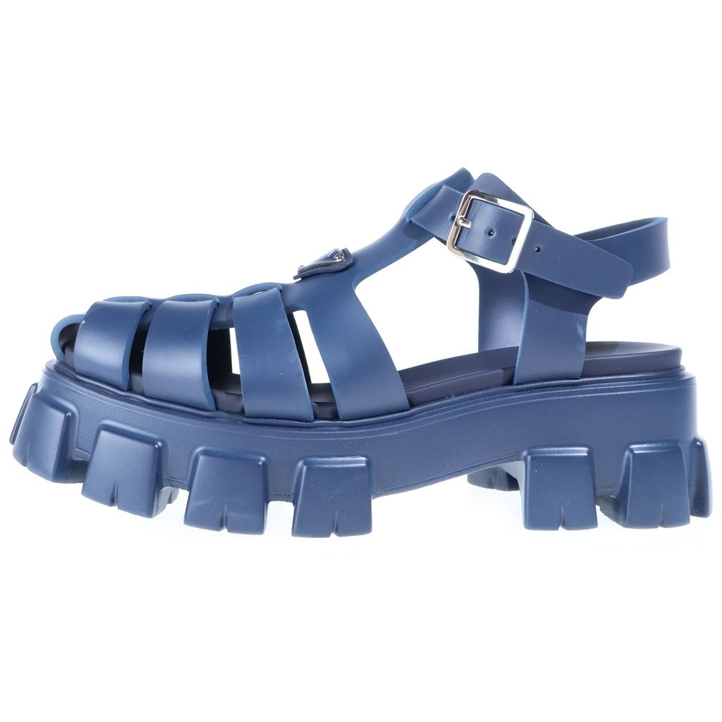 PRADA (プラダ) トライアングルロゴ ラバーフィッシャーマンサンダル