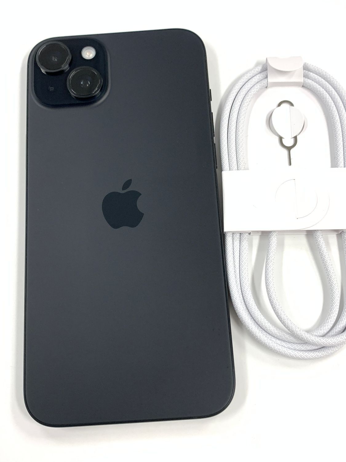 液晶美品 電池89％ iPhone15 Plus 128GB ブラック SIMフリー<apple純正