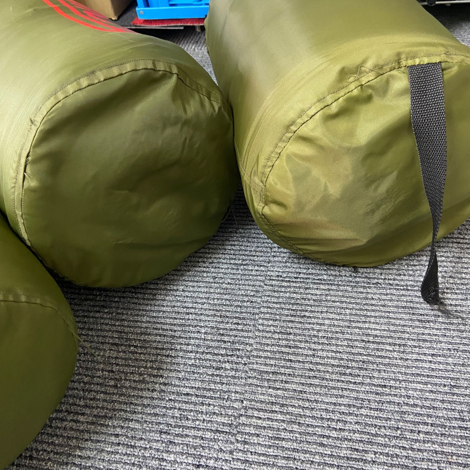 新品　箱のまま　Coleman　寝具　大型寝袋　グリーンチェック 4個セット Coleman コールマン 寝袋 シュラフ グリーン チェック