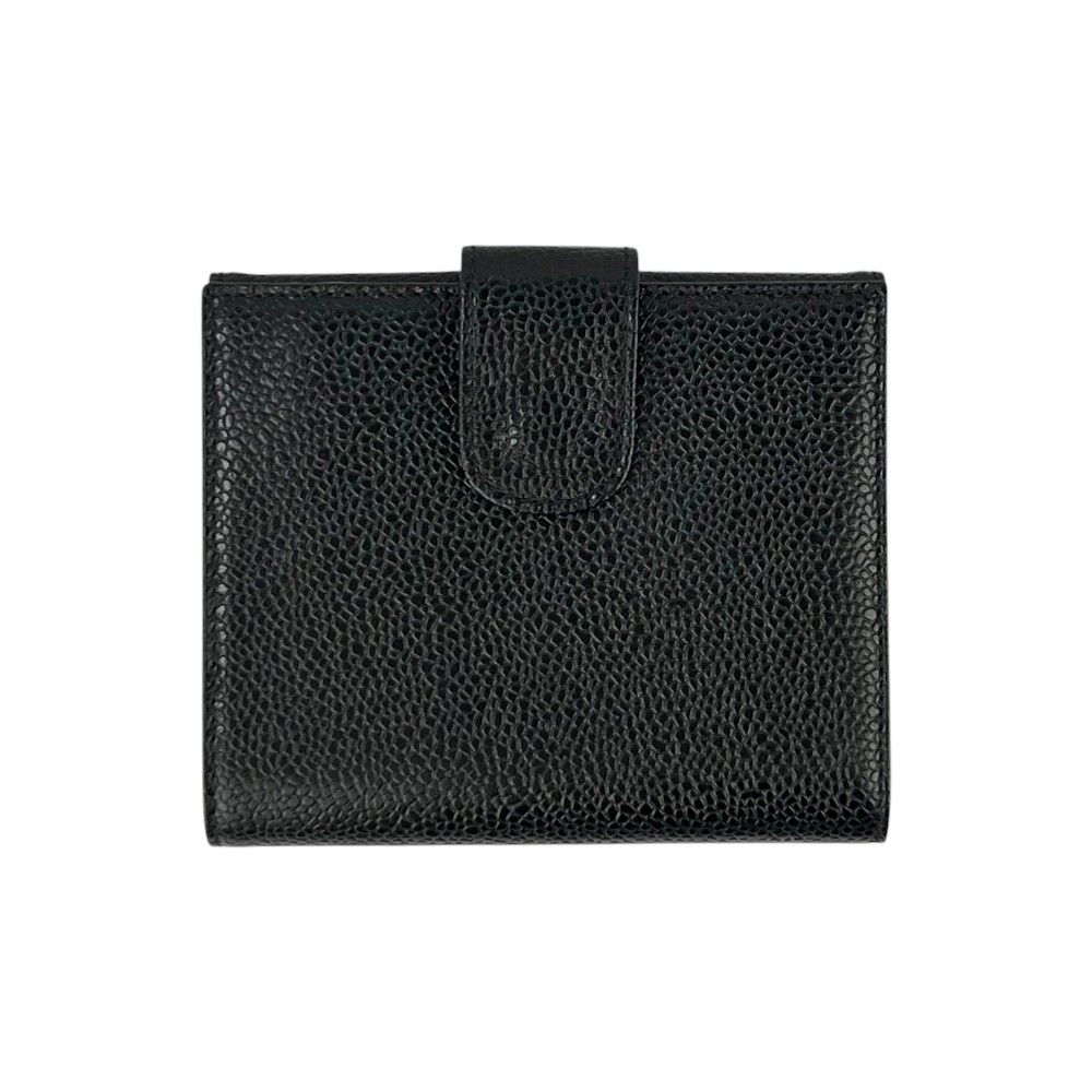 美品⭐️ギャランティーカード付き✨️ シャネル CHANEL デカココ 二つ折り財布 シャネル □新同□ ココ Wホック 二つ折り 財布 ウォレット キャビア