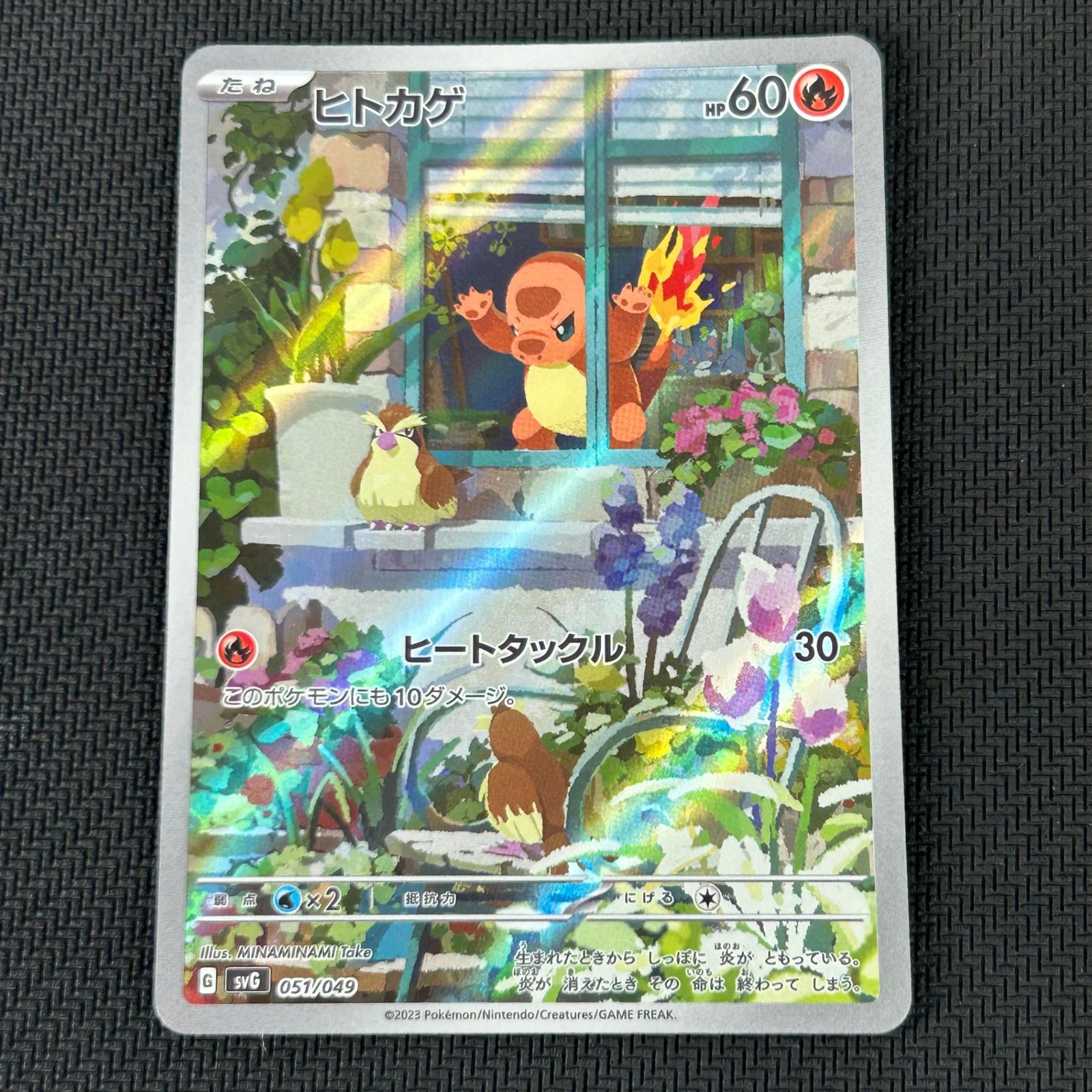 ポケカ ヒトカゲ AR仕様 051/049/SVG/B スペシャルデッキセットex