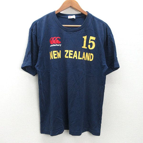 g□カンタベリー/CANTERBURY Tシャツ/コットン【XL】紺/men's/41【中古