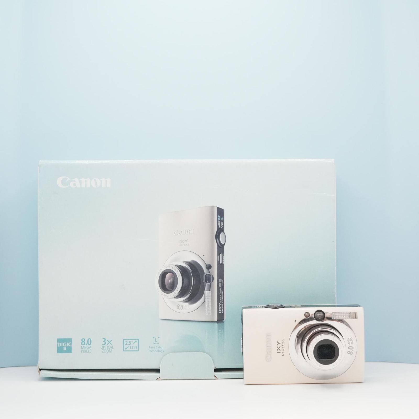 Canon IXY DIGITAL 20 IS デジカメ スマホ転送OK フルセット シロクマ