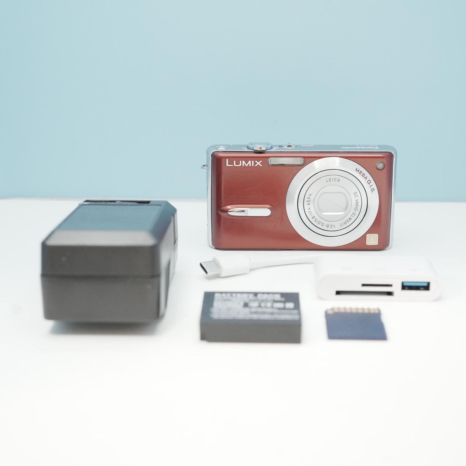 Panasonic LUMIX DMC-FX9 デジカメ スマホ転送OK フルセット シロクマ