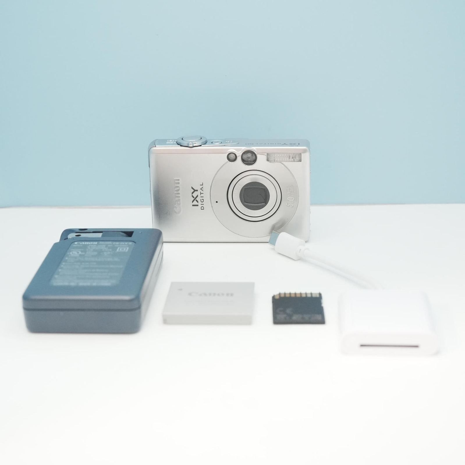 Canon IXY DIGITAL 60 デジカメ スマホ転送OK フルセット シロクマ