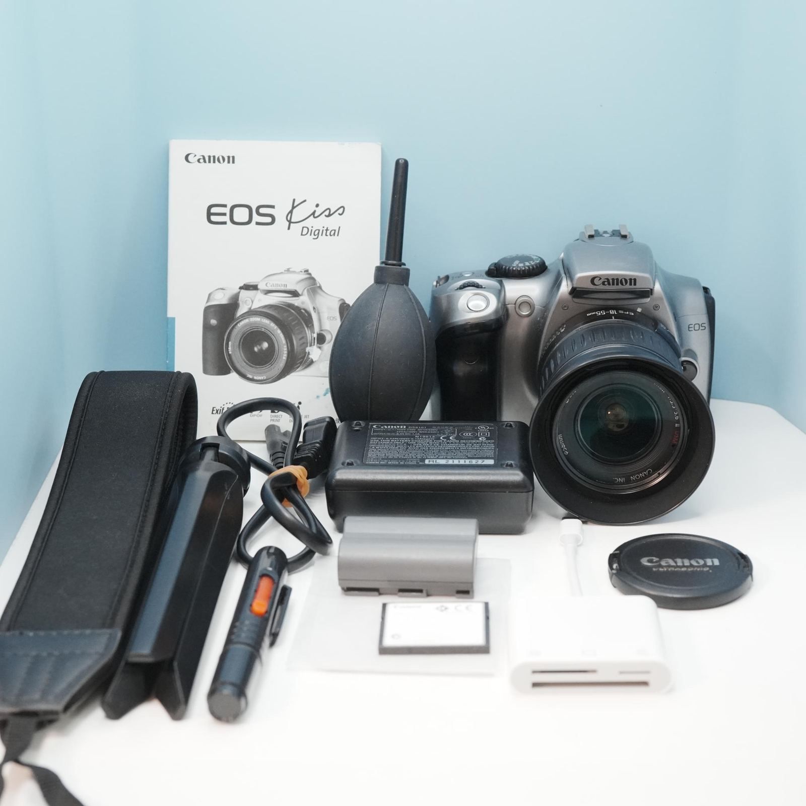Canon EOS kiss Digital 一眼レフ スマホ転送OK フルセット シロクマ