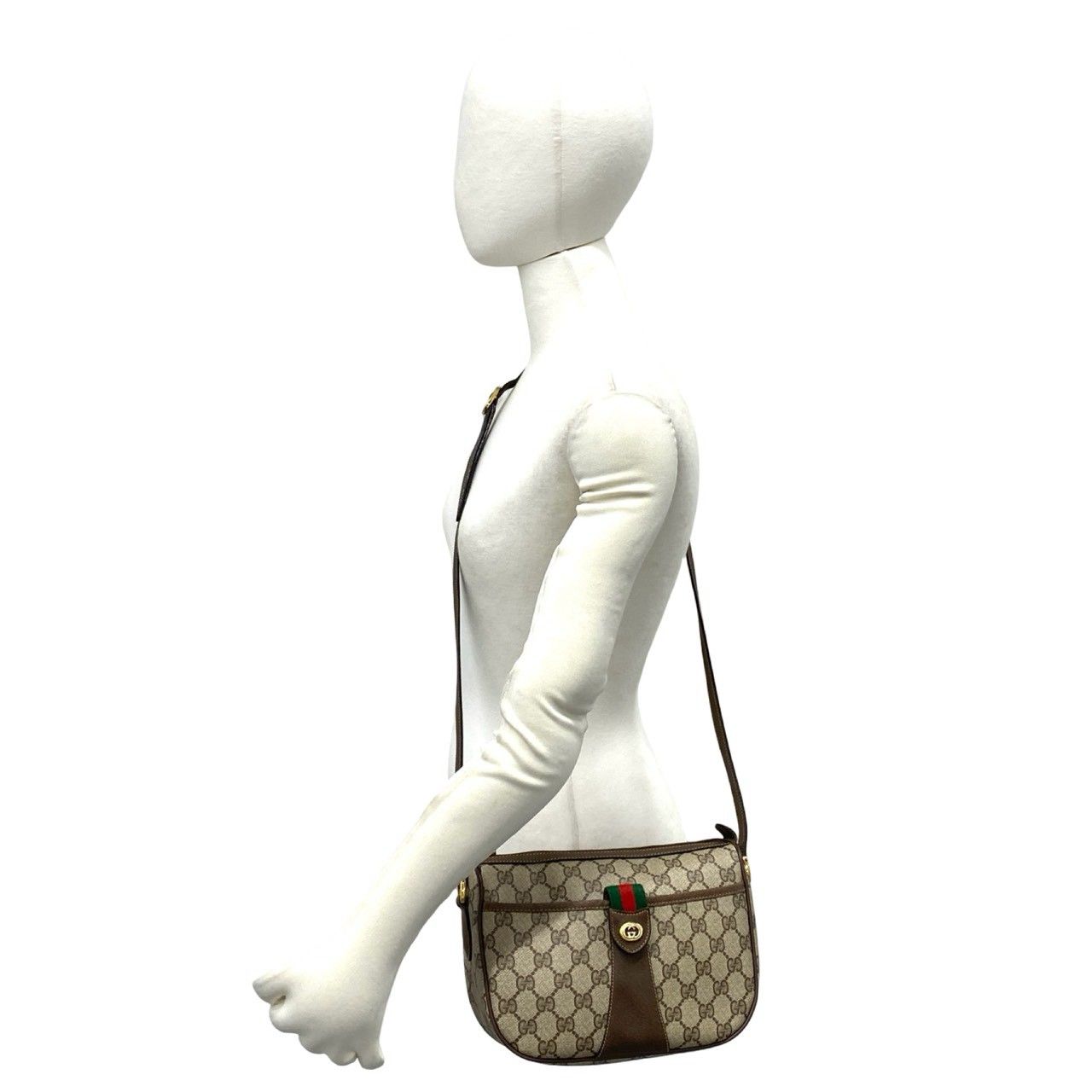 極 美品 GUCCI グッチ オールドグッチ ヴィンテージ シェリーライン GG