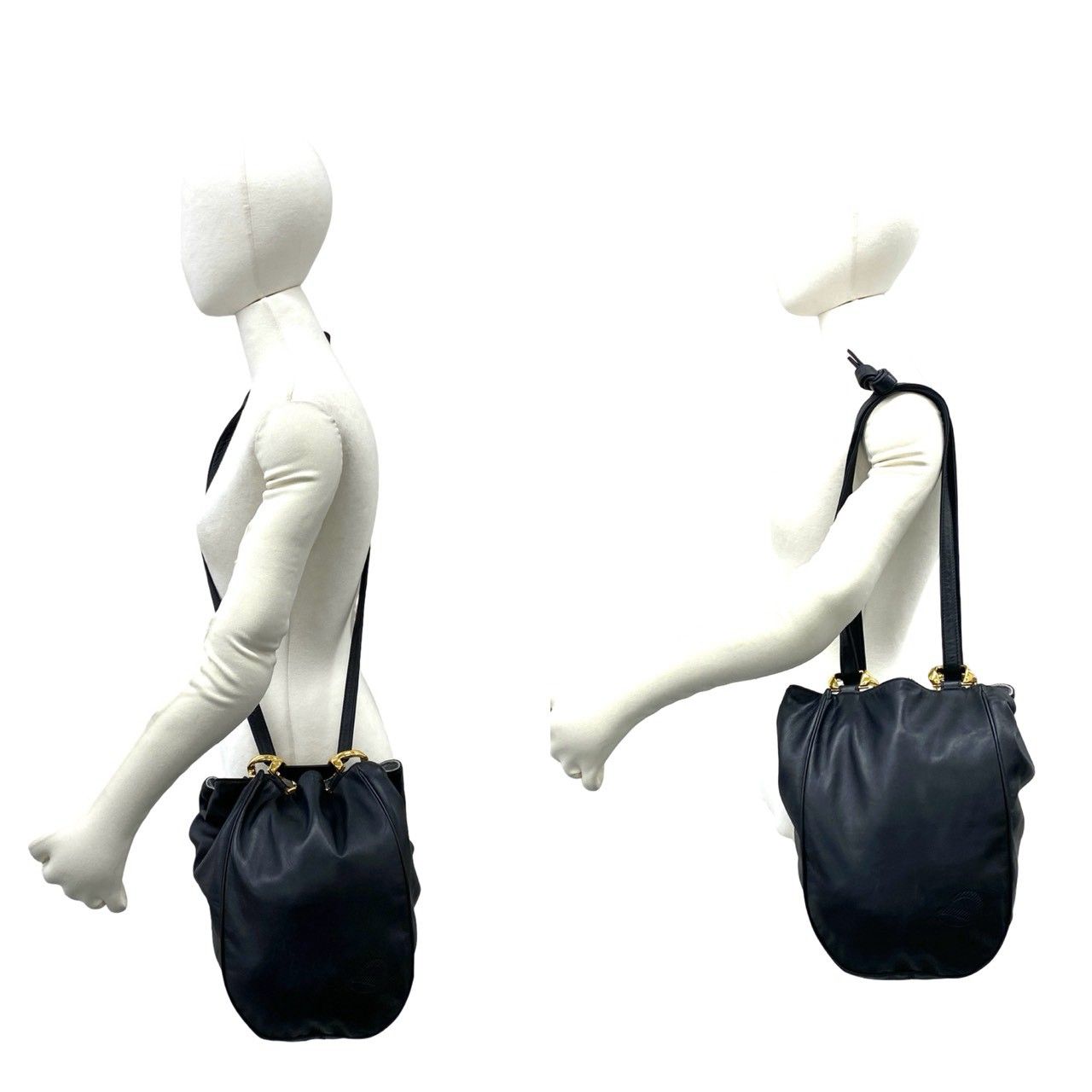 LOEWE アナグラム トートバッグ ナッパレザー ヴィンテージ 極 美品 袋付き LOEWE ロエベ ヴィンテージ アナグラム ロゴ ナッパ