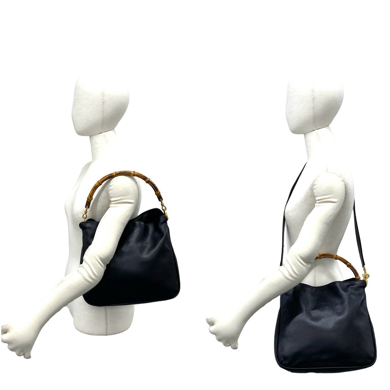 極 美品 GUCCI グッチ オールドグッチ ヴィンテージ バンブー レザー