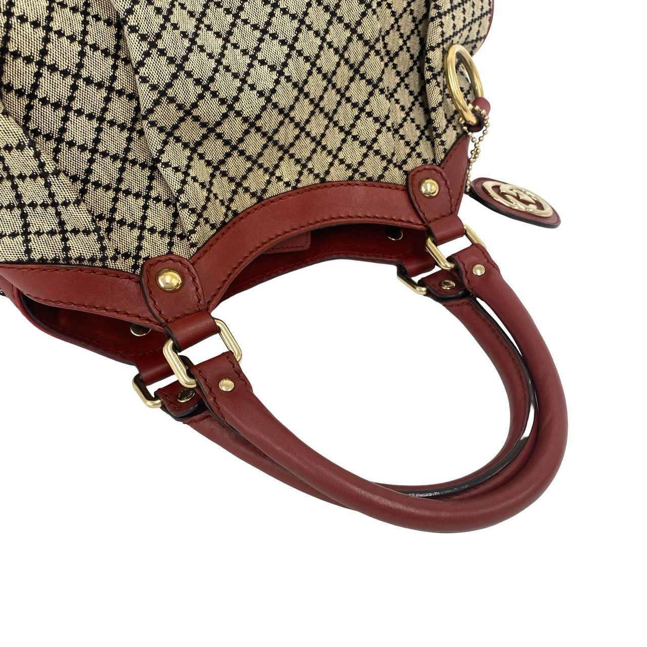 極 美品 袋付き GUCCI グッチ スーキー ディアマンテ キャンバス
