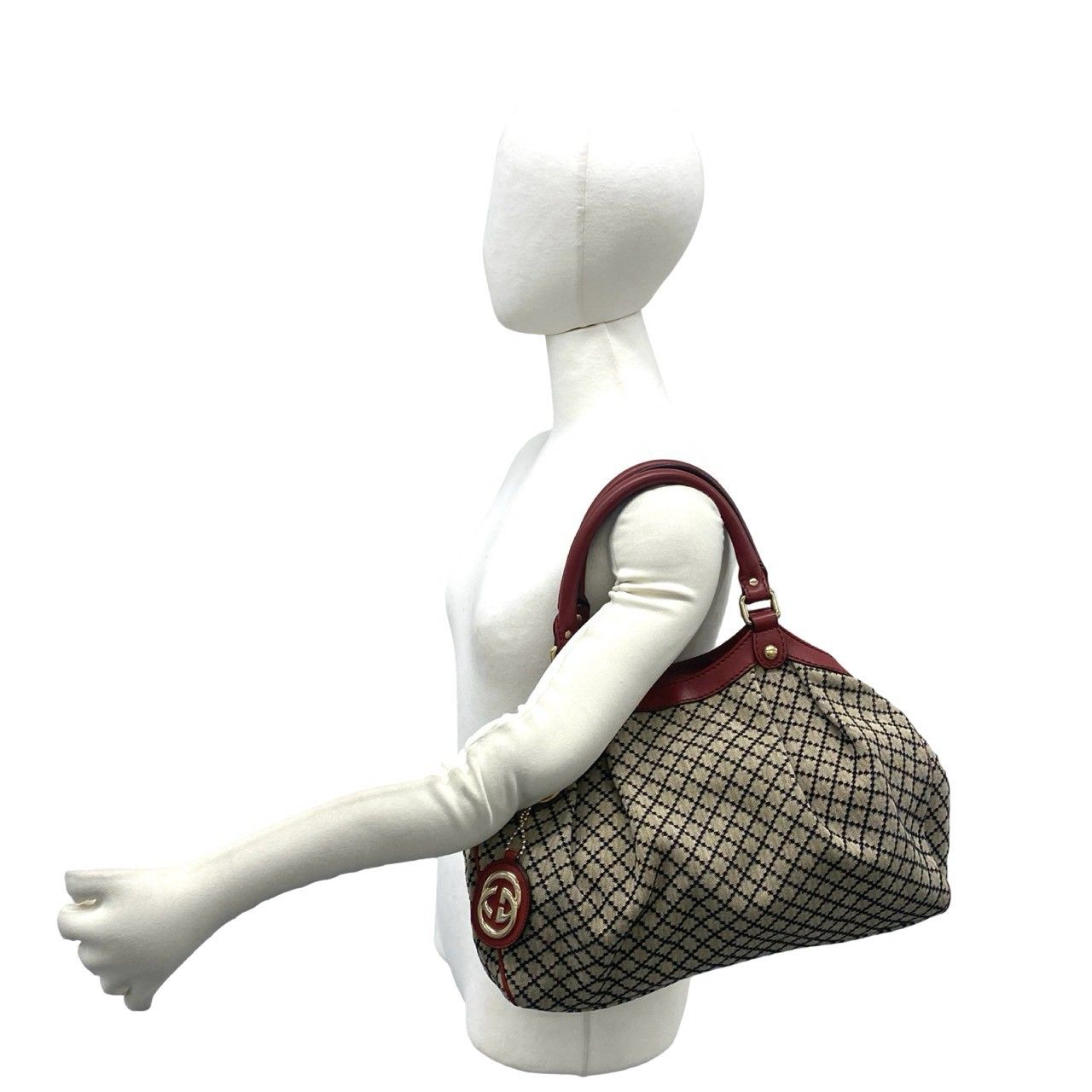 極 美品 袋付き GUCCI グッチ スーキー ディアマンテ キャンバス