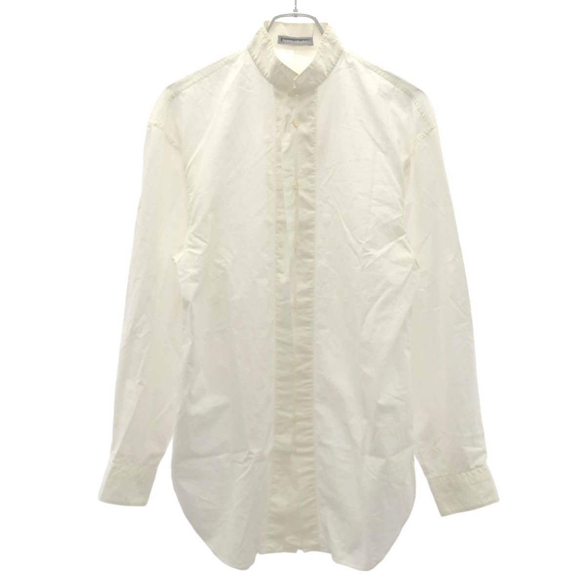 ISSEY MIYAKE MEN イッセイミヤケ メン 筆タグ ダブルフロントフライスタンドカラーシャツ LG12238 ホワイト M