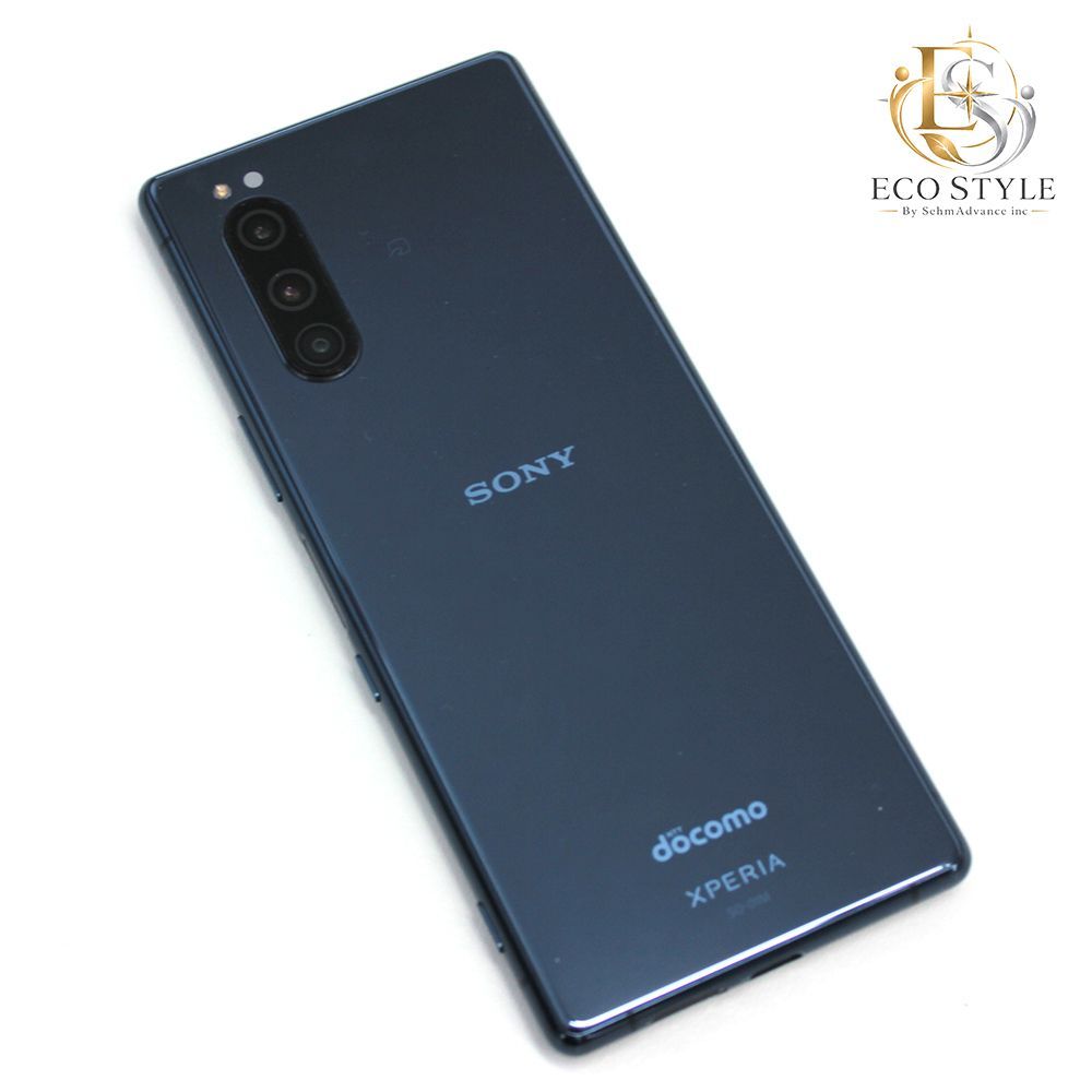 初期化済】docomo Xperia 5 SO-01M ブルー 本体 スマホ 中古B - メルカリ
