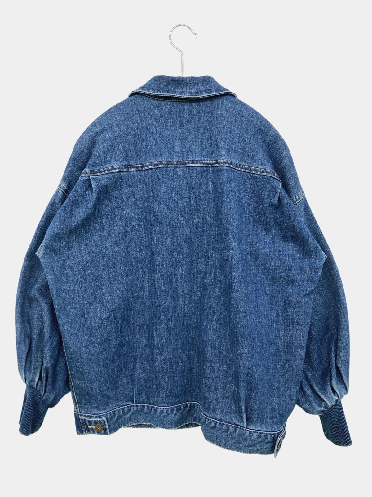 BEARDSLEY デニムジャケット F ネイビー 無地 フードなし ボタン留め
