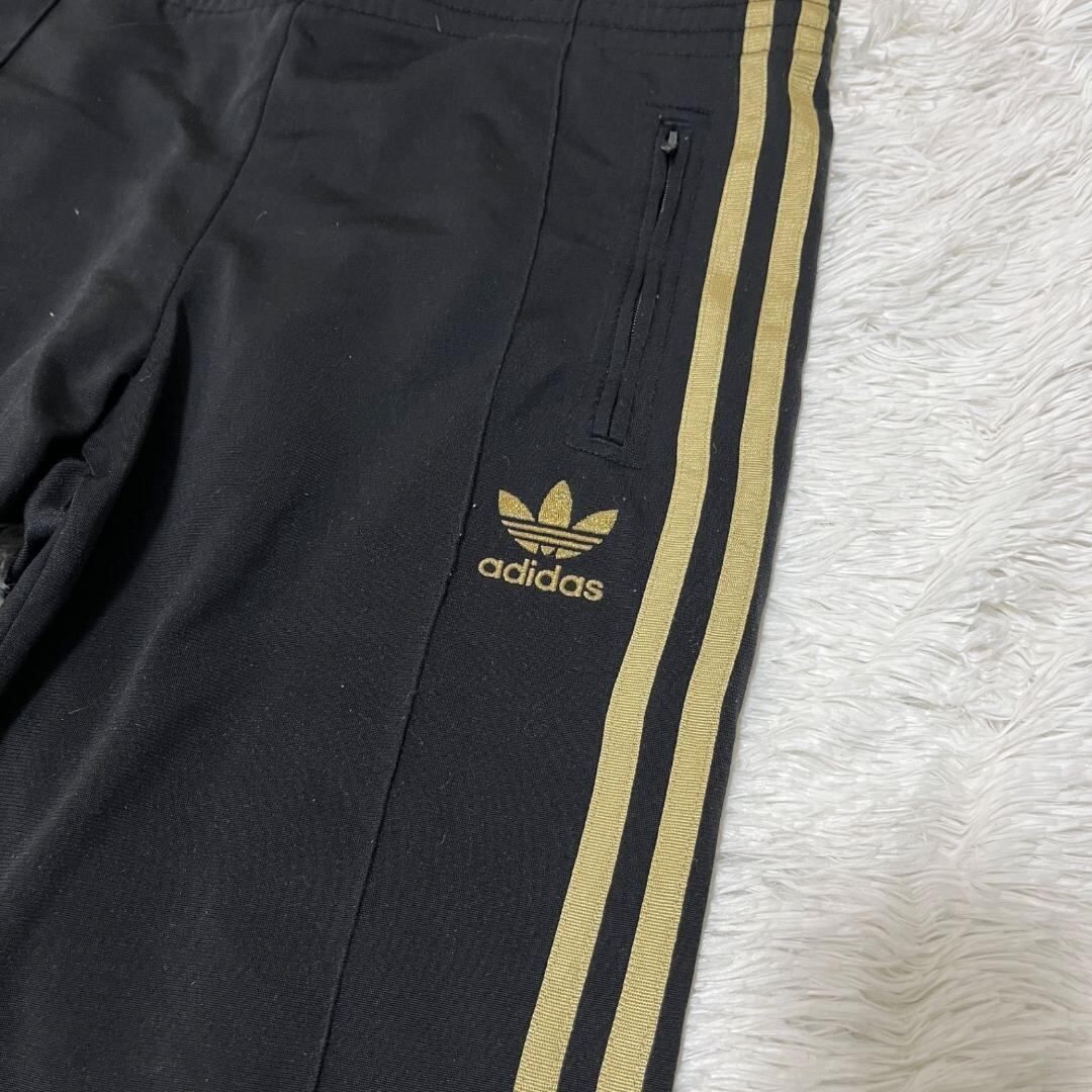 古着 adidas アディダス トラックパンツ ゴールド ファイヤーバード