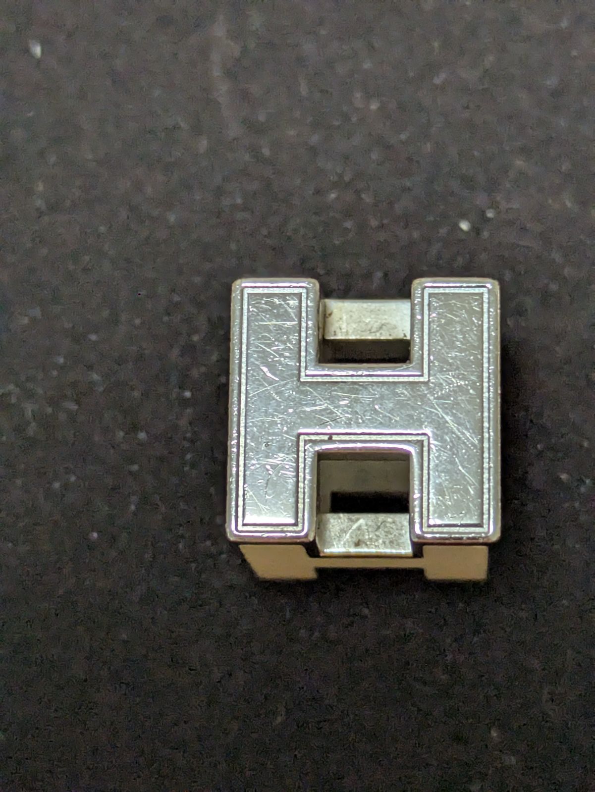 HERMES エルメス カージュドアッシュ Hキューブ チョーカー ネックレス