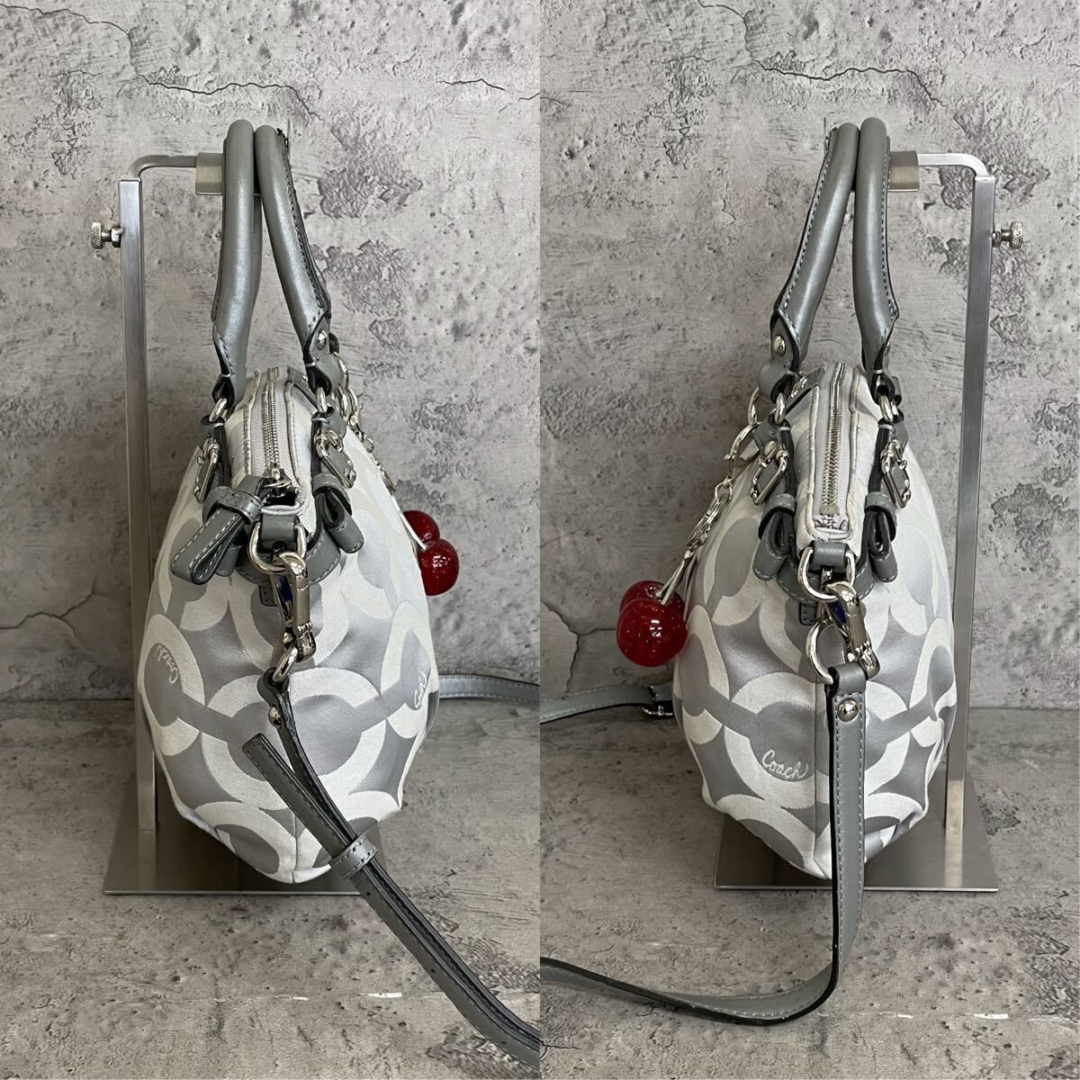 COACH Y2K Ashley Op Art Shoulder Bag コーチ 2way ショルダーバッグ
