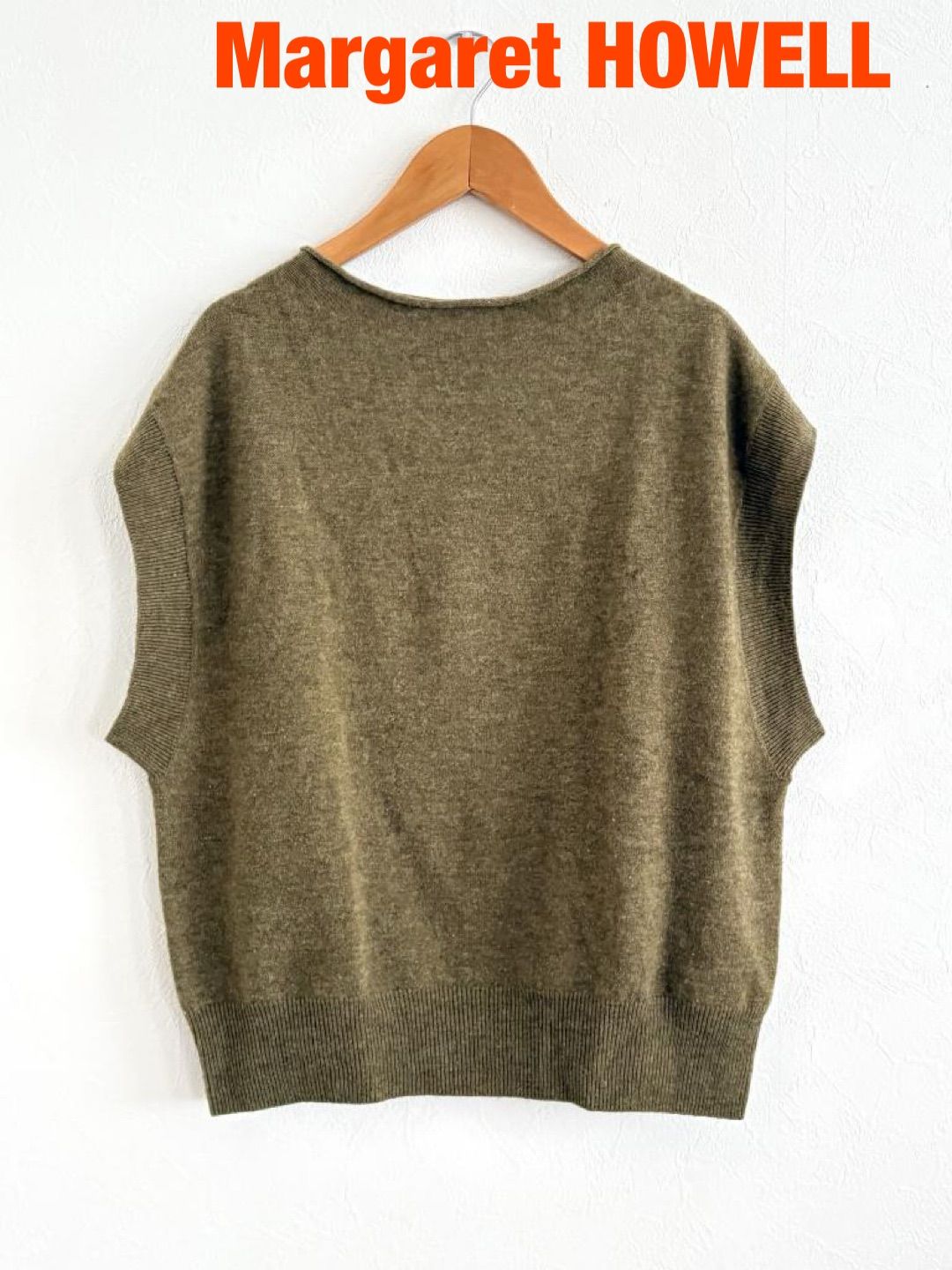 Margaret HOWELL マーガレットハウエル WOOL CASHMERE KNIT 定価35,200
