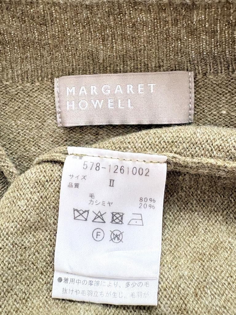 Margaret HOWELL マーガレットハウエル WOOL CASHMERE KNIT 定価35,200