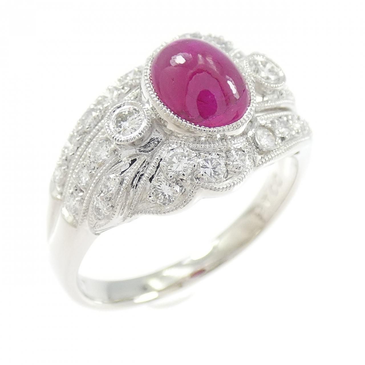 PT900 ルビー リング 1.87CT