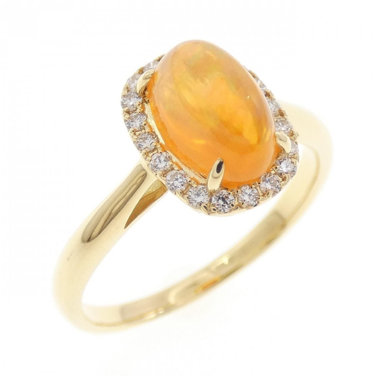 K18YG オパール リング 1.10CT