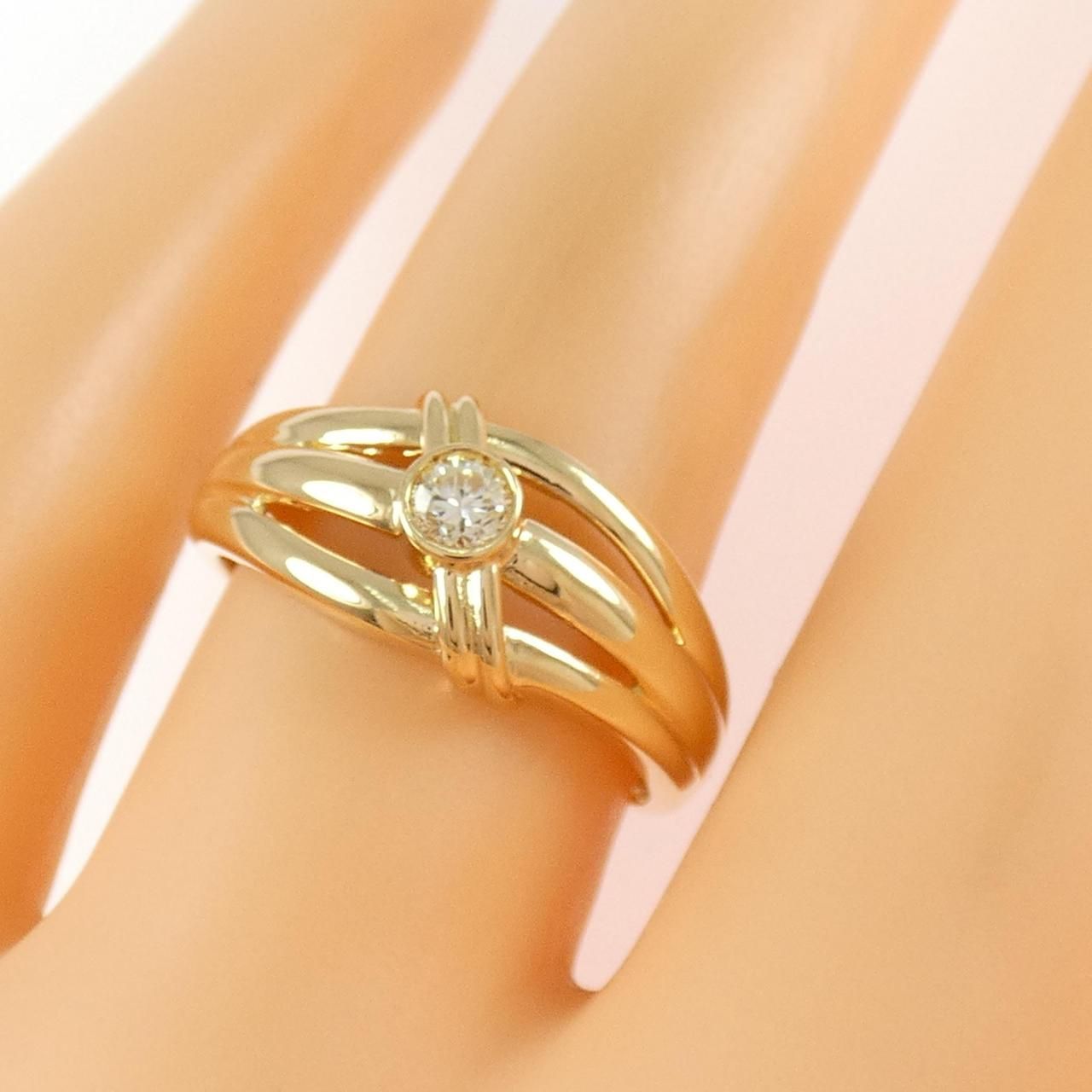 K18YG ダイヤモンド リング 0.11CT