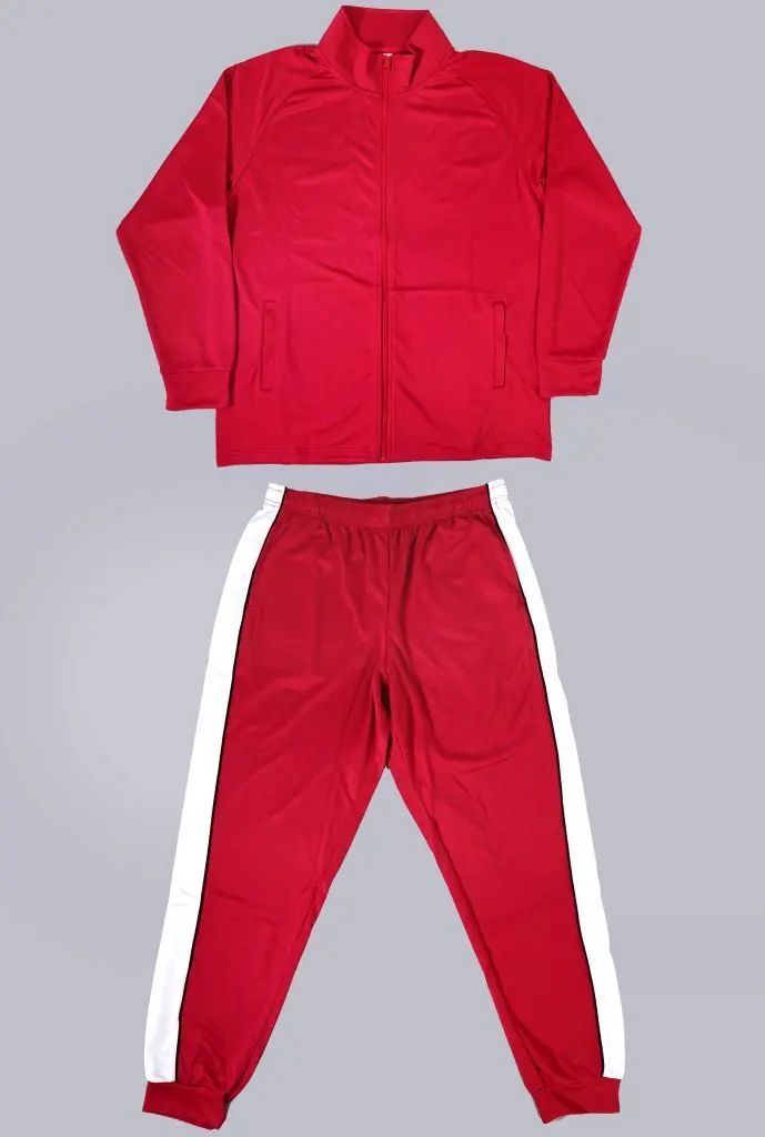 [Used] Clothing and accessories: Nekoma High School tracksuit set (top and bottom), red, men's size 4L Haikyu!!×Shimamura"Online store exclusive"