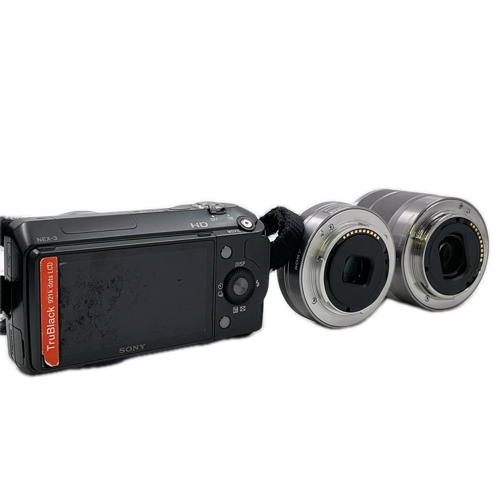 最速発送】Sony デジタル一眼 α NEX-3D ダブルレンズキット ブラック