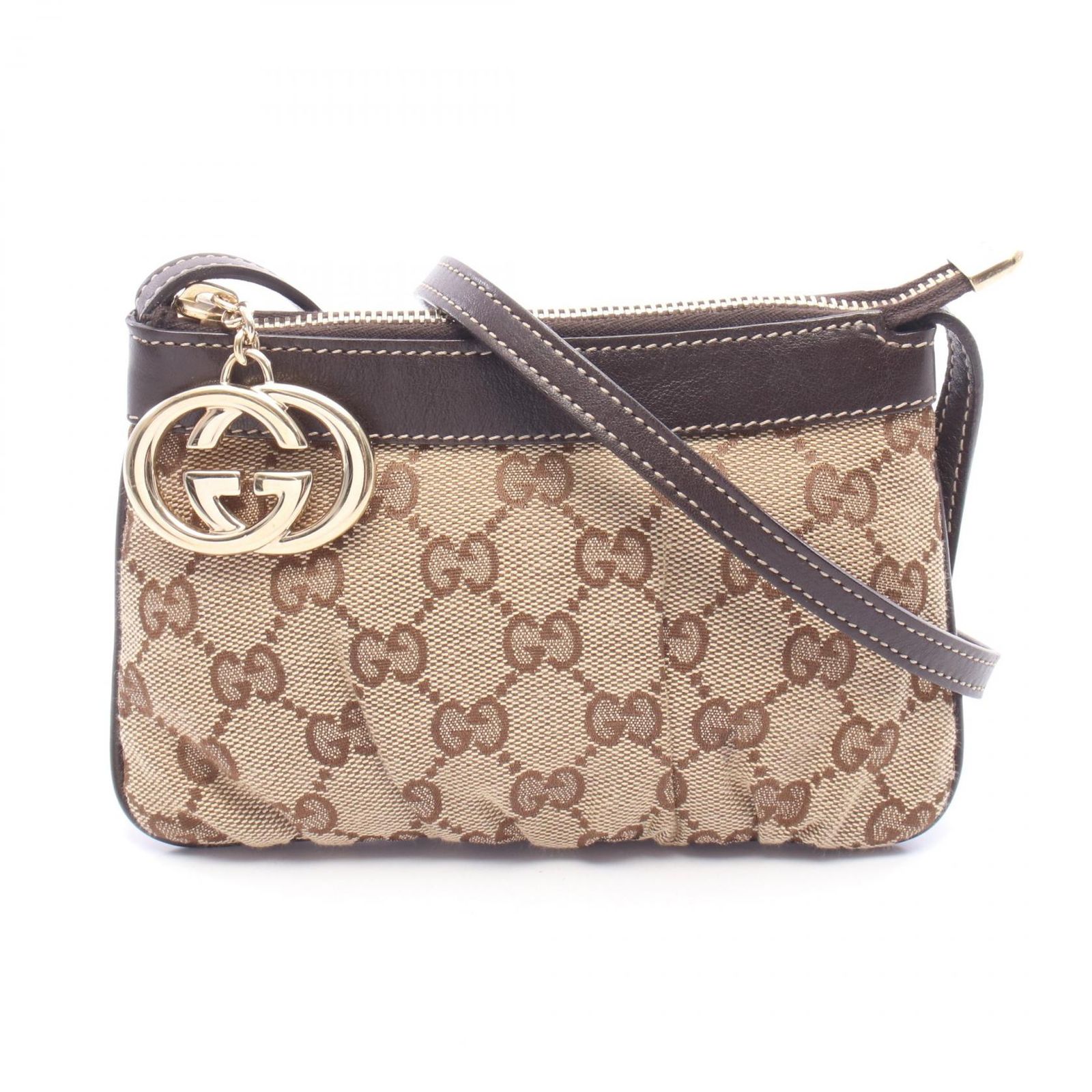 GUCCI グッチ インターロッキングG GGキャンバス ミニ ショルダーバッグ