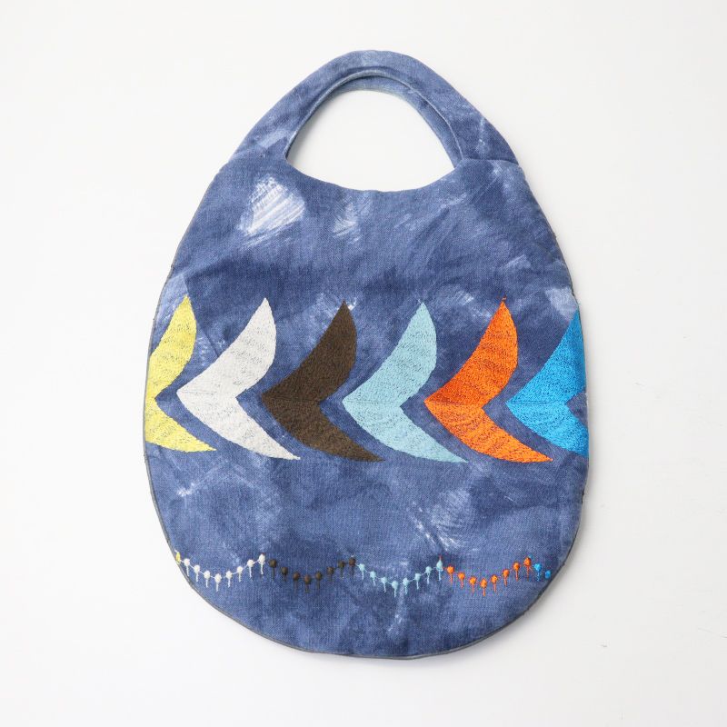 人気 ミナペルホネン mina perhonen atmosphere+bird egg bag 刺繍
