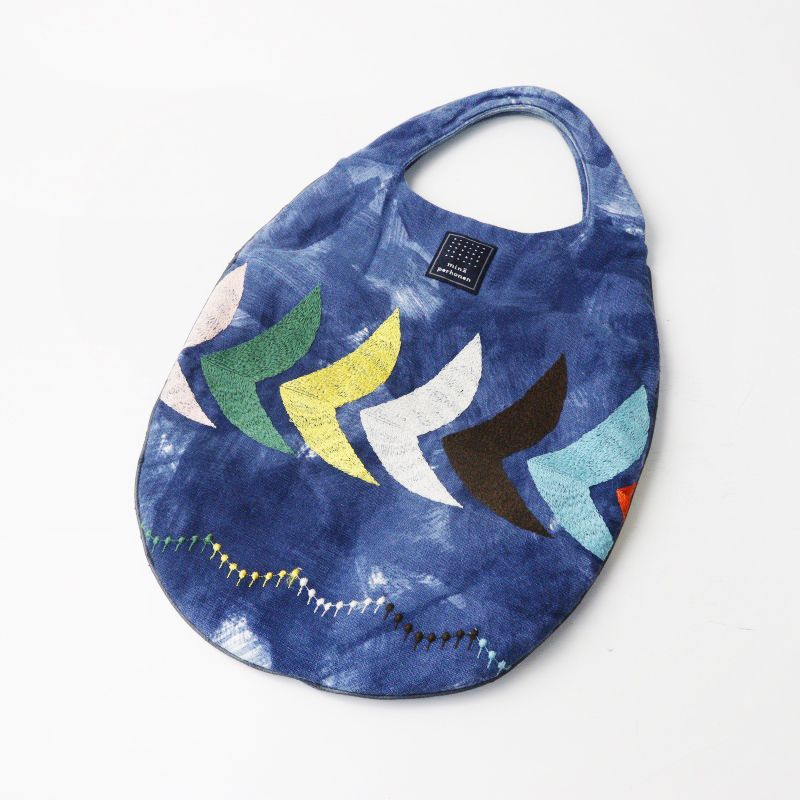 人気 ミナペルホネン mina perhonen atmosphere+bird egg bag 刺繍