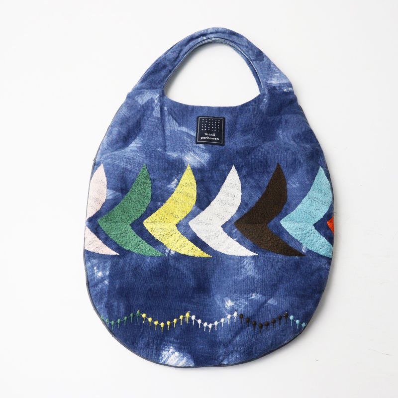人気 ミナペルホネン mina perhonen atmosphere+bird egg bag 刺繍