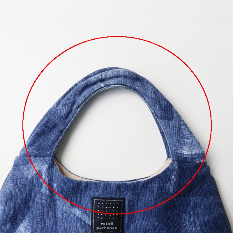 人気 ミナペルホネン mina perhonen atmosphere+bird egg bag 刺繍