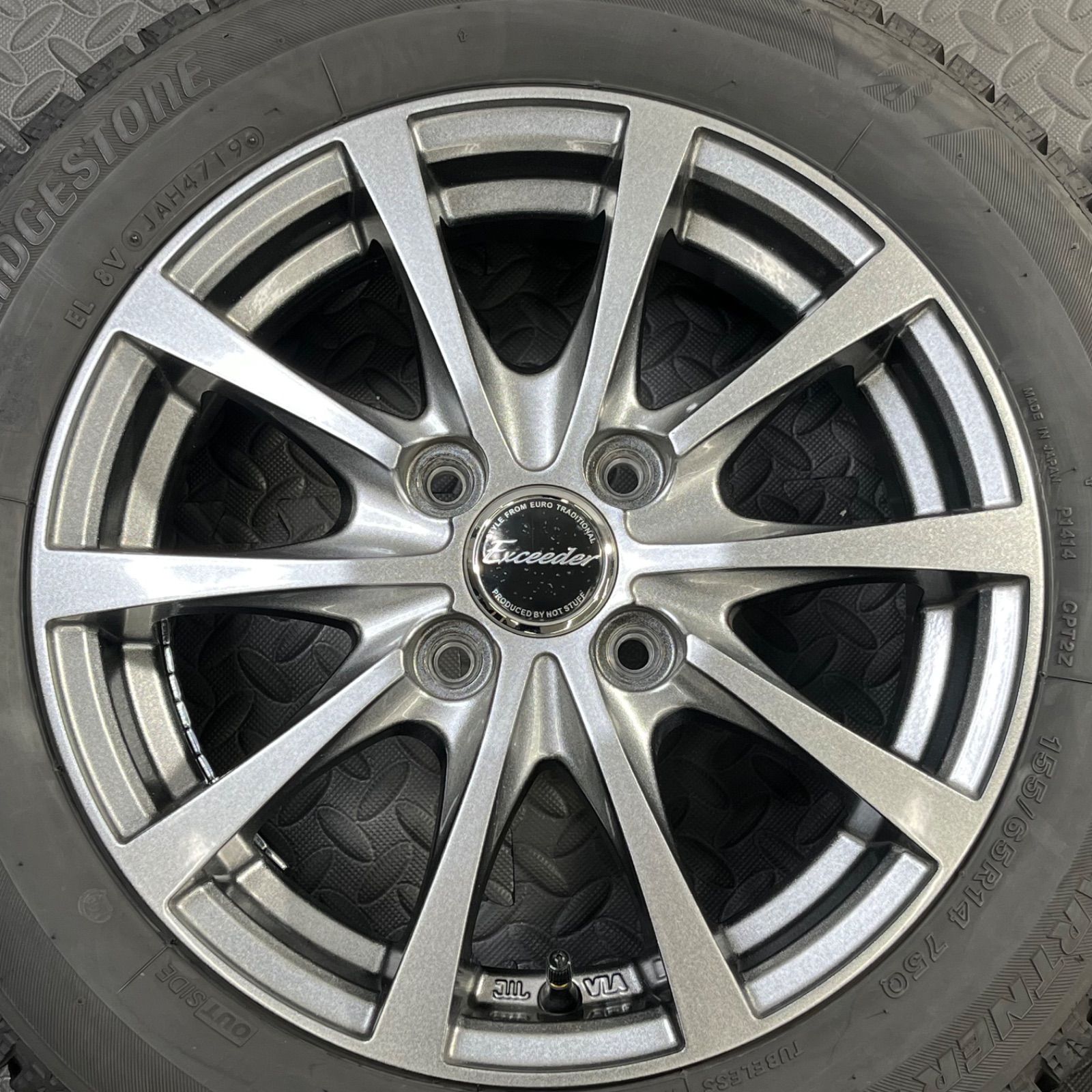 19年製 155/65R14 ブリヂストン アイスパートナー2 ホットスタッフ