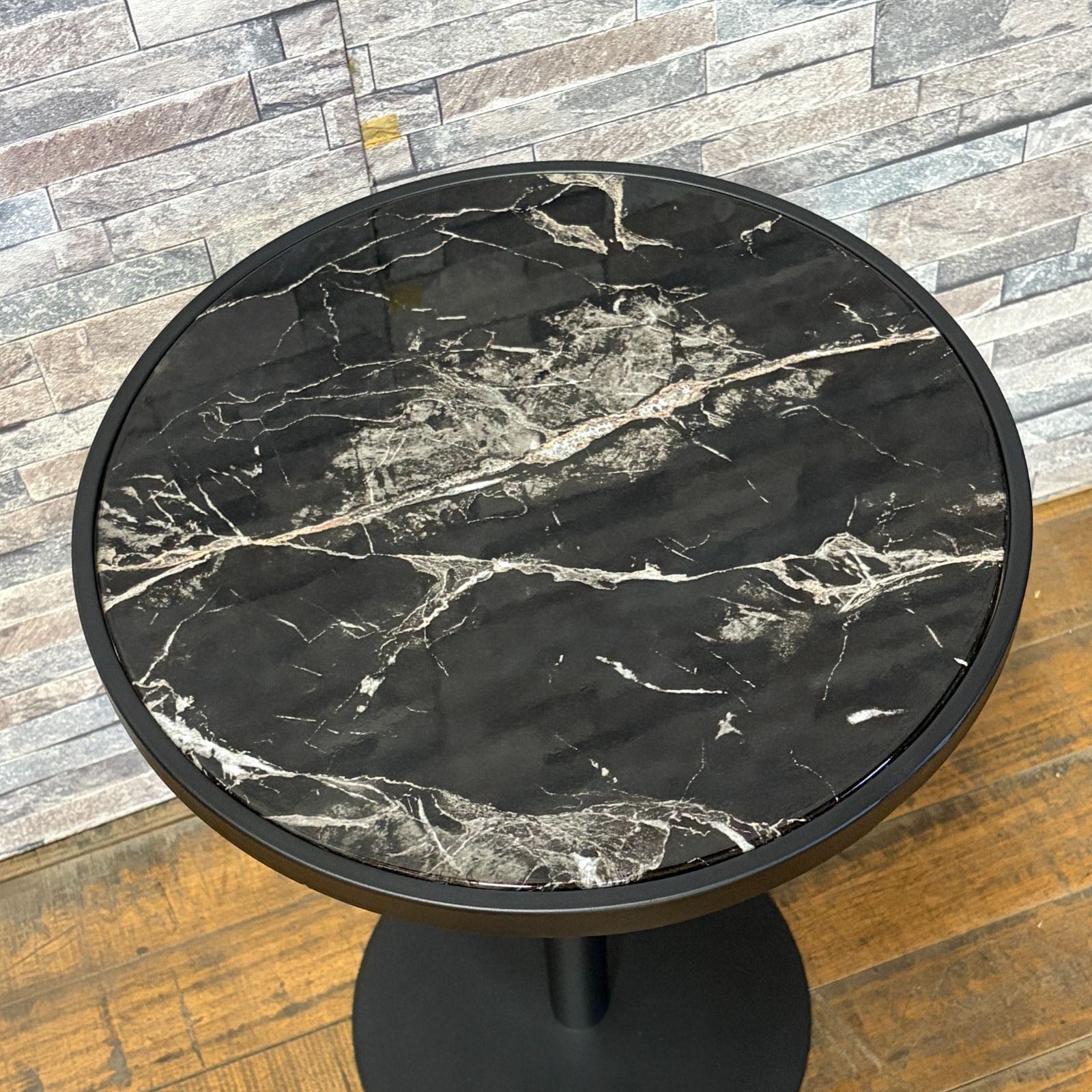 店頭展示品】東谷 AZUMAYA カフェテーブル 大理石調 PT-786BK - メルカリ
