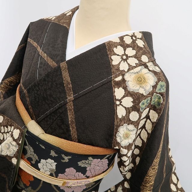 tomihisa 新品 辻ヶ花 落款 辰人 着物 正絹 仕付け糸付 トールサイズ