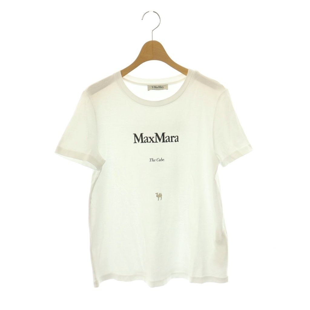'S Max Mara Sマックスマーラ The Cube ロゴ半袖 Tシャツ Sマックスマーラ 'S Max Mara The Cube ロゴ Tシャツ カットソー 半袖