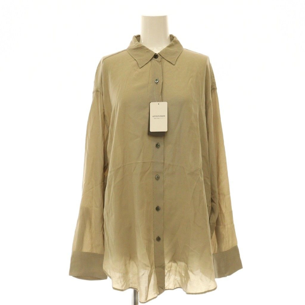 Lisiere L'Appartement リジェール アパルトモン FEMME 26AW Cupro Rayon 2way Shirts シャツ 長袖 グレージュ /ES ■OS