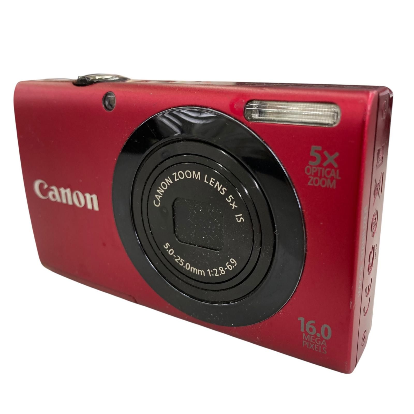 118011 動作未確認 canon キャノン PowerShot A3400 ISの赤色 A3400 IS