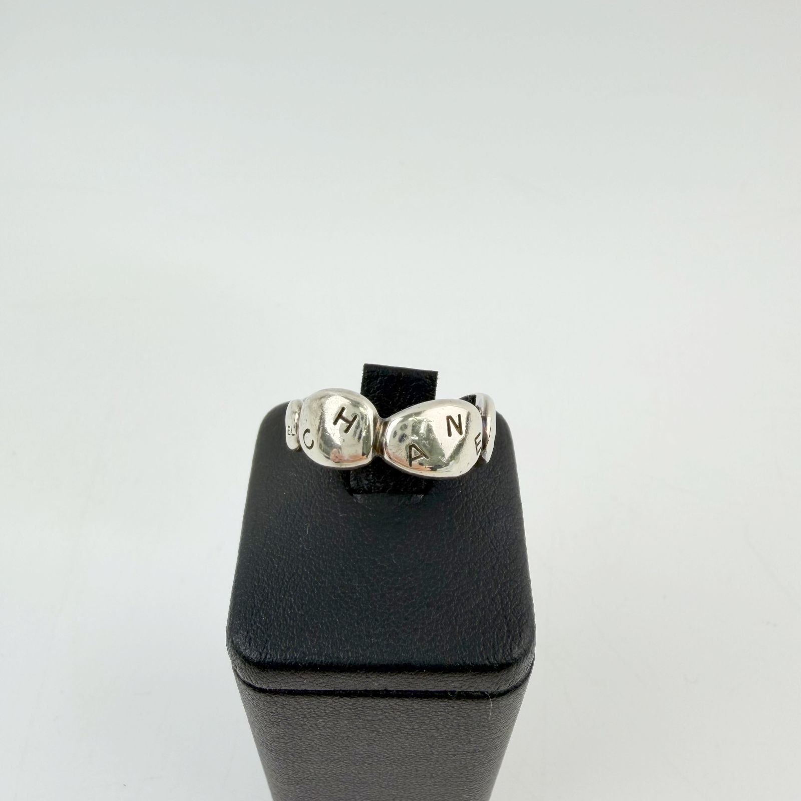 【中古】CHANEL シャネル ロゴ オーバルモチーフ ワイド リング シルバー925 シルバー 925 ヴィンテージ レディース HIBUOCHI VINTAGE hboc260919a14