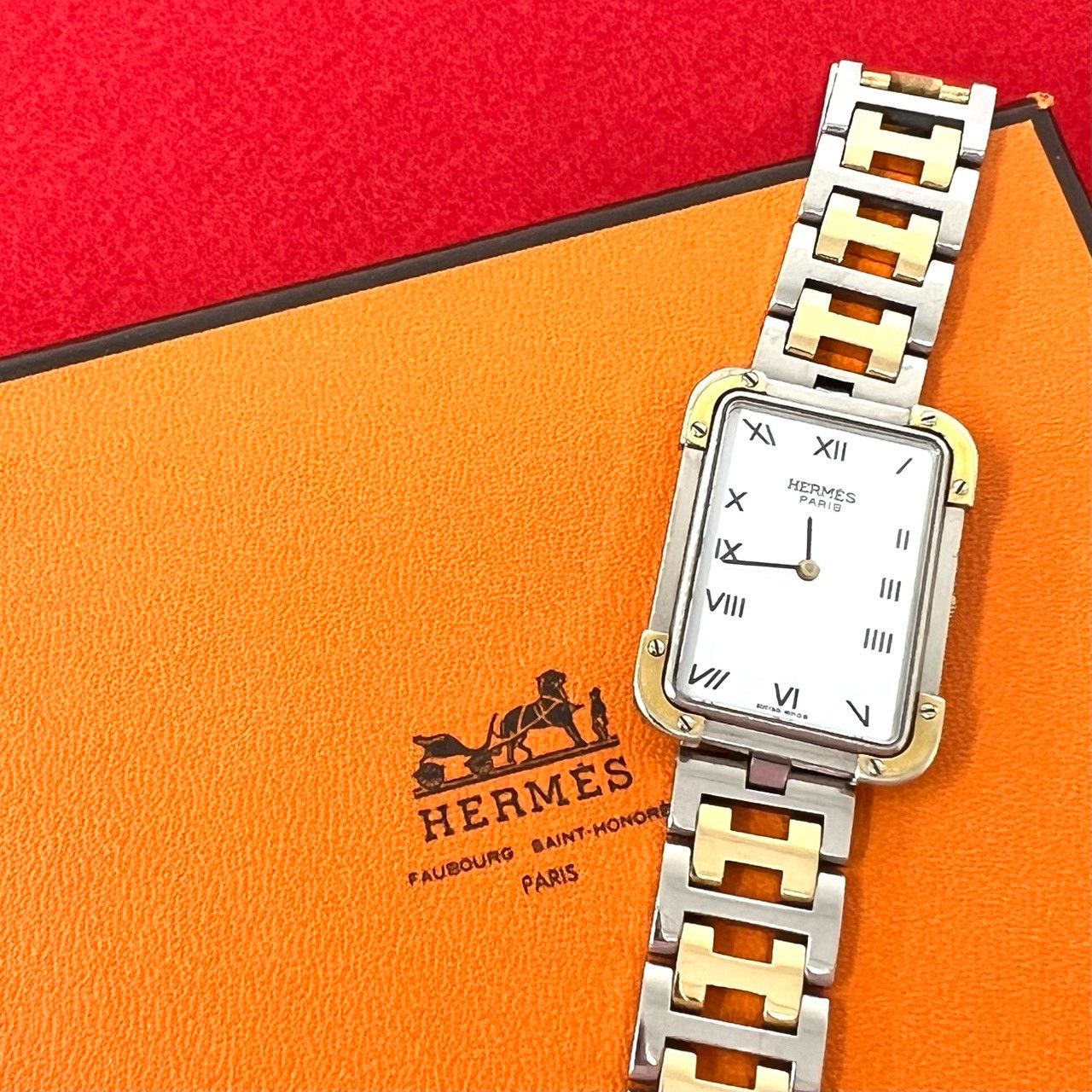 稼働品 極 美品 HERMES エルメス クロアジュール ステンレススチール